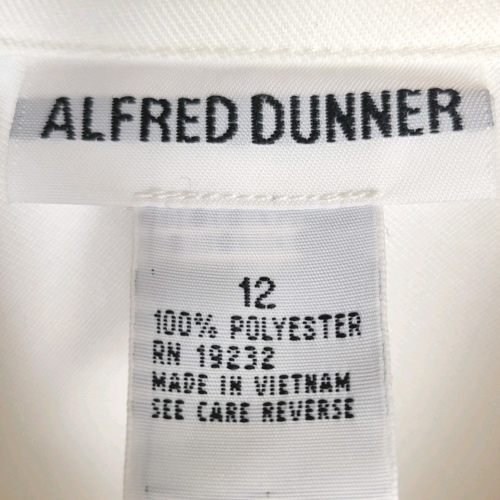 NWT Vintage Alfred Dunner Floral Embroidered Zip Jacket 12 Ivory Cottagecore - Picture 2 of 11